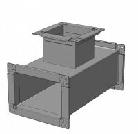 Тройник для воздуховода