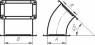 Отвод для воздуховода 135°